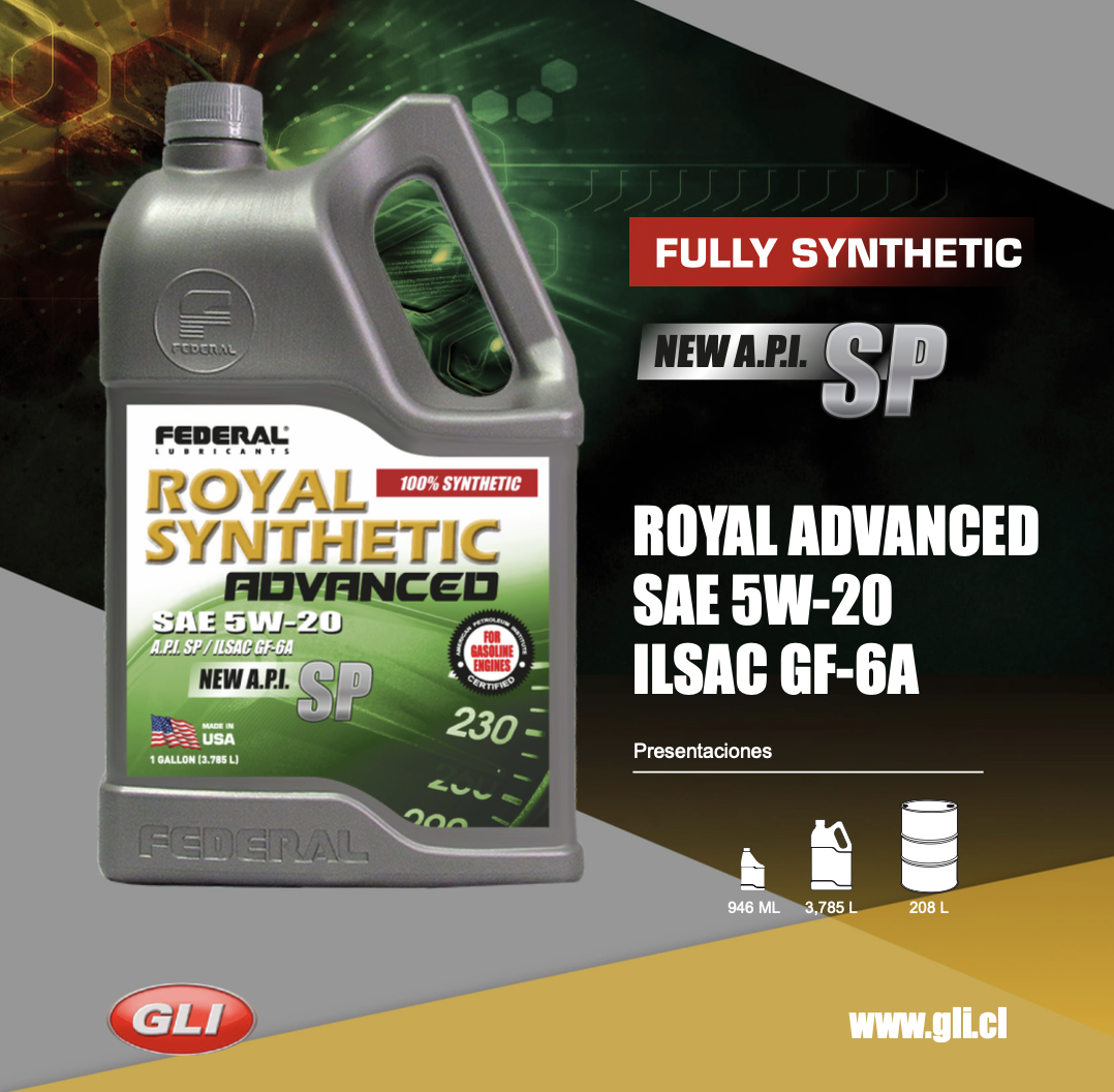 ROYAL ADVANCED SAE 5W-20 ILSAC GF-6A