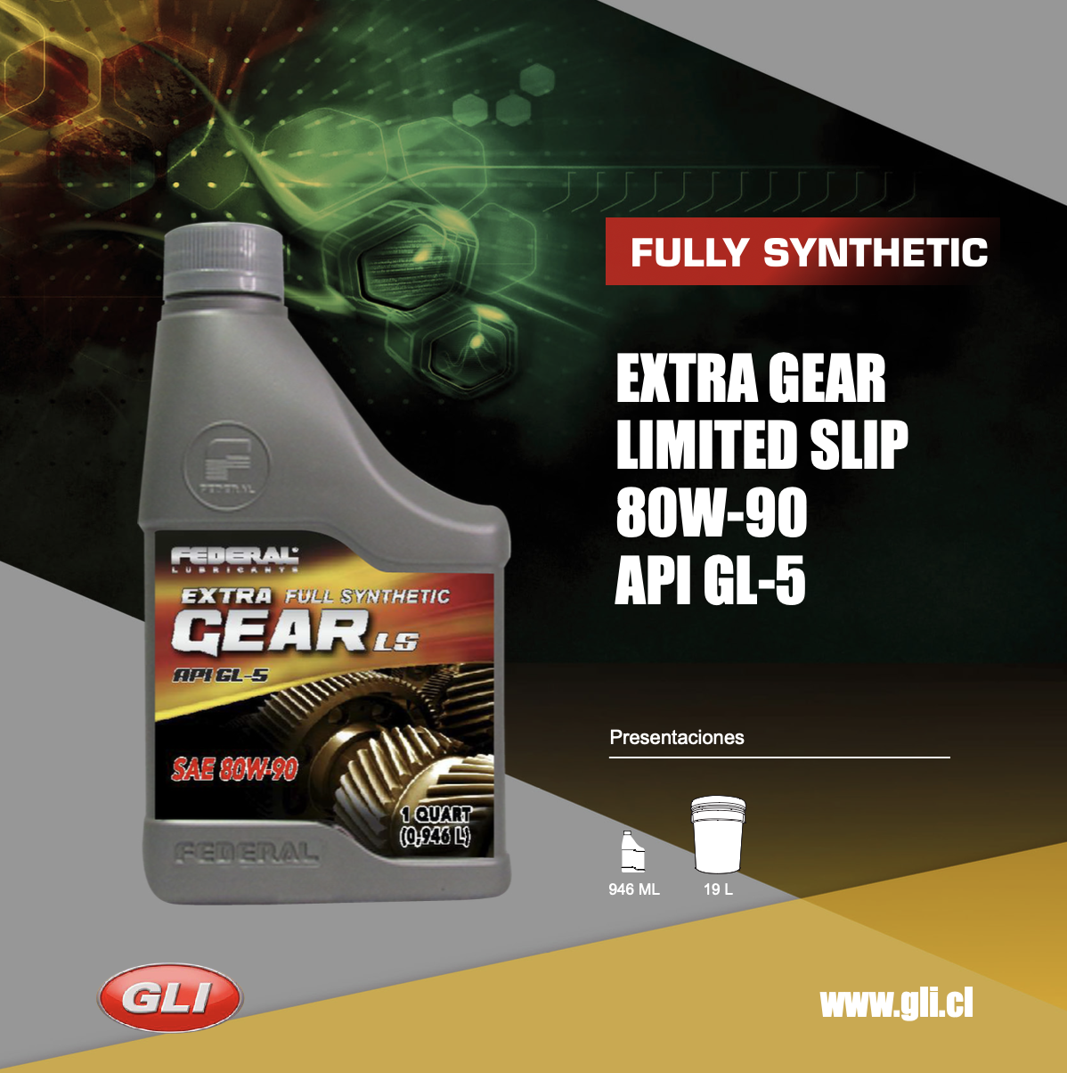 XTRA GEAR LIMITED SLIP 80W-90 API GL-5